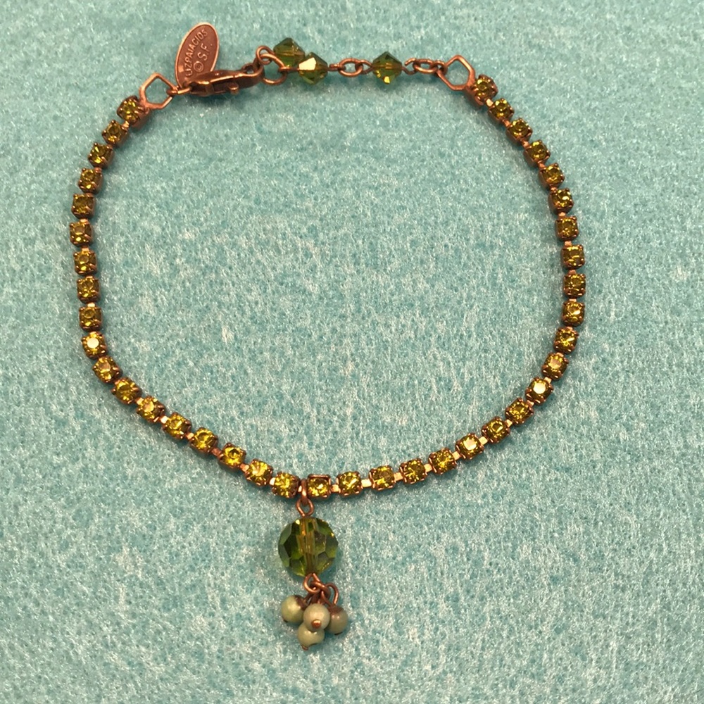 Crystal anklet bracelet